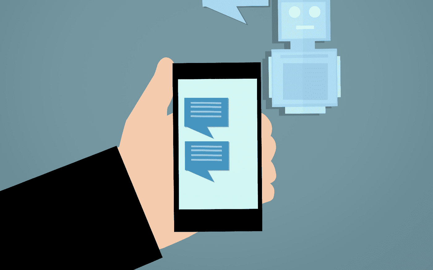 Image of a chatbot app